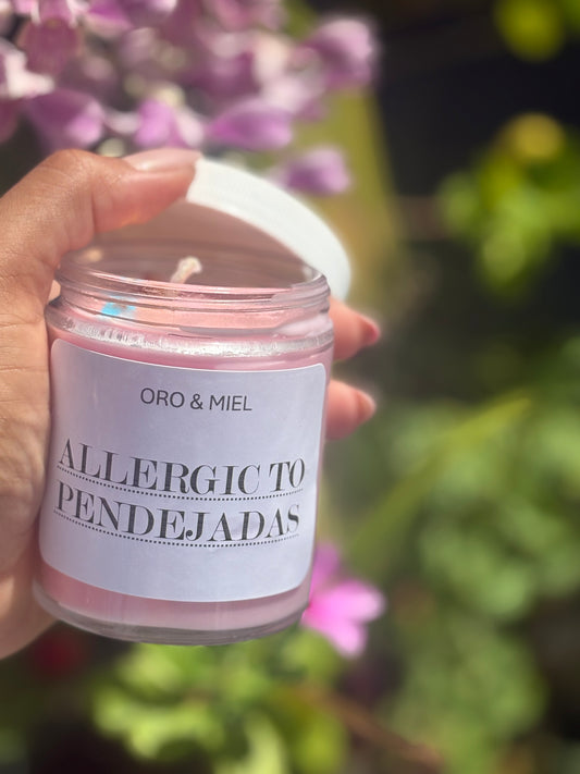 😤🕯️ Vela “Allergic to Pendejadas”