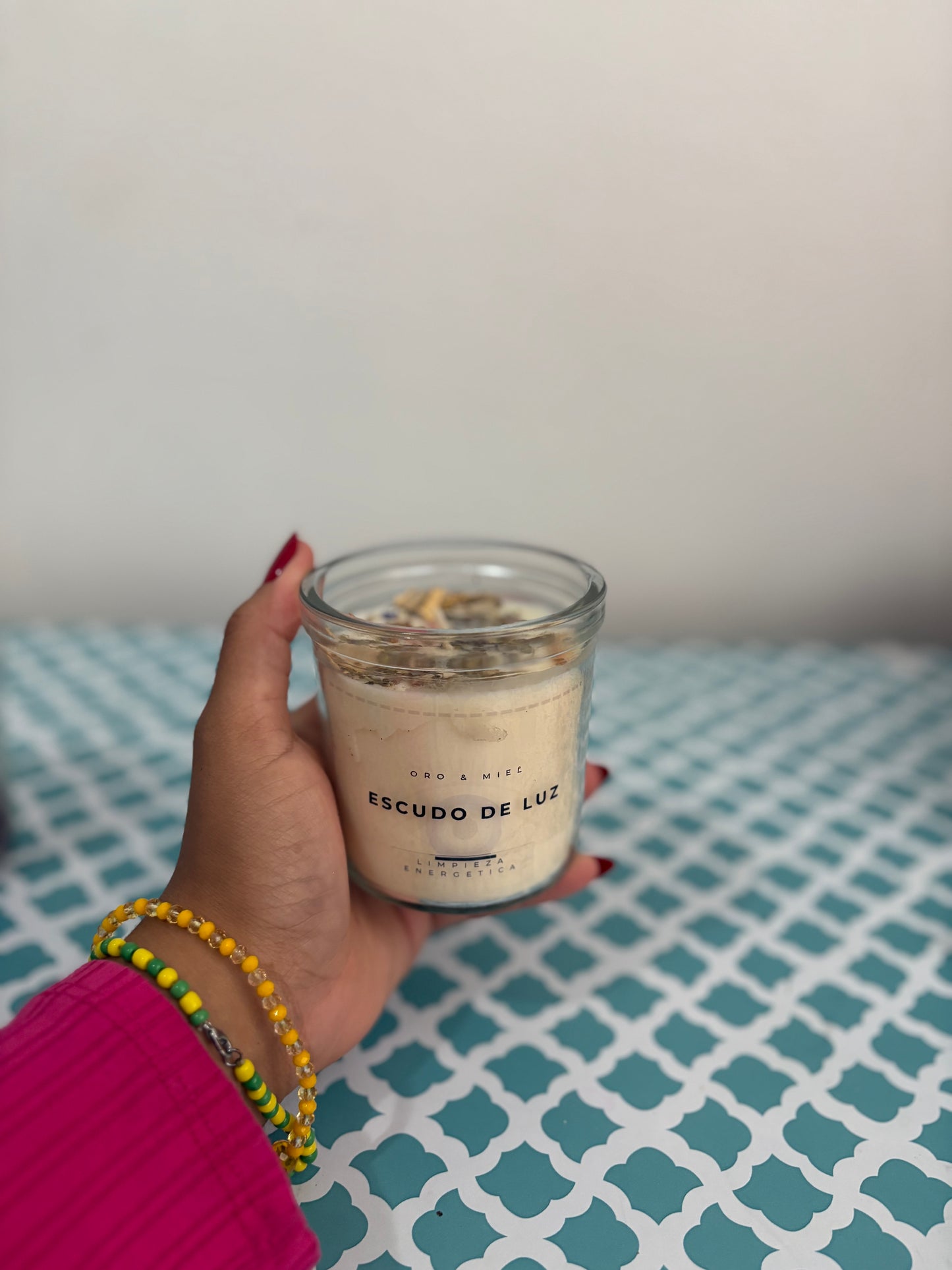 Vela Escudo de Luz – Protección & Limpieza Energética (Grande)